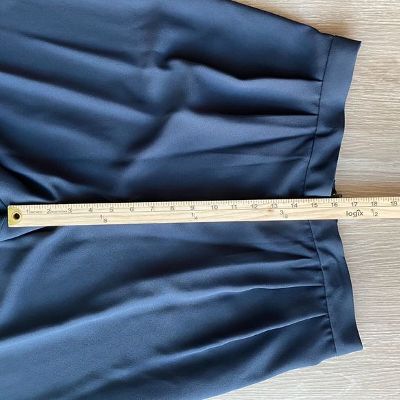 Jessica Howard Dress Pants Sz 16 Dark Gray Pleated High Rise Back Zipper Party - Picture 7 of 7